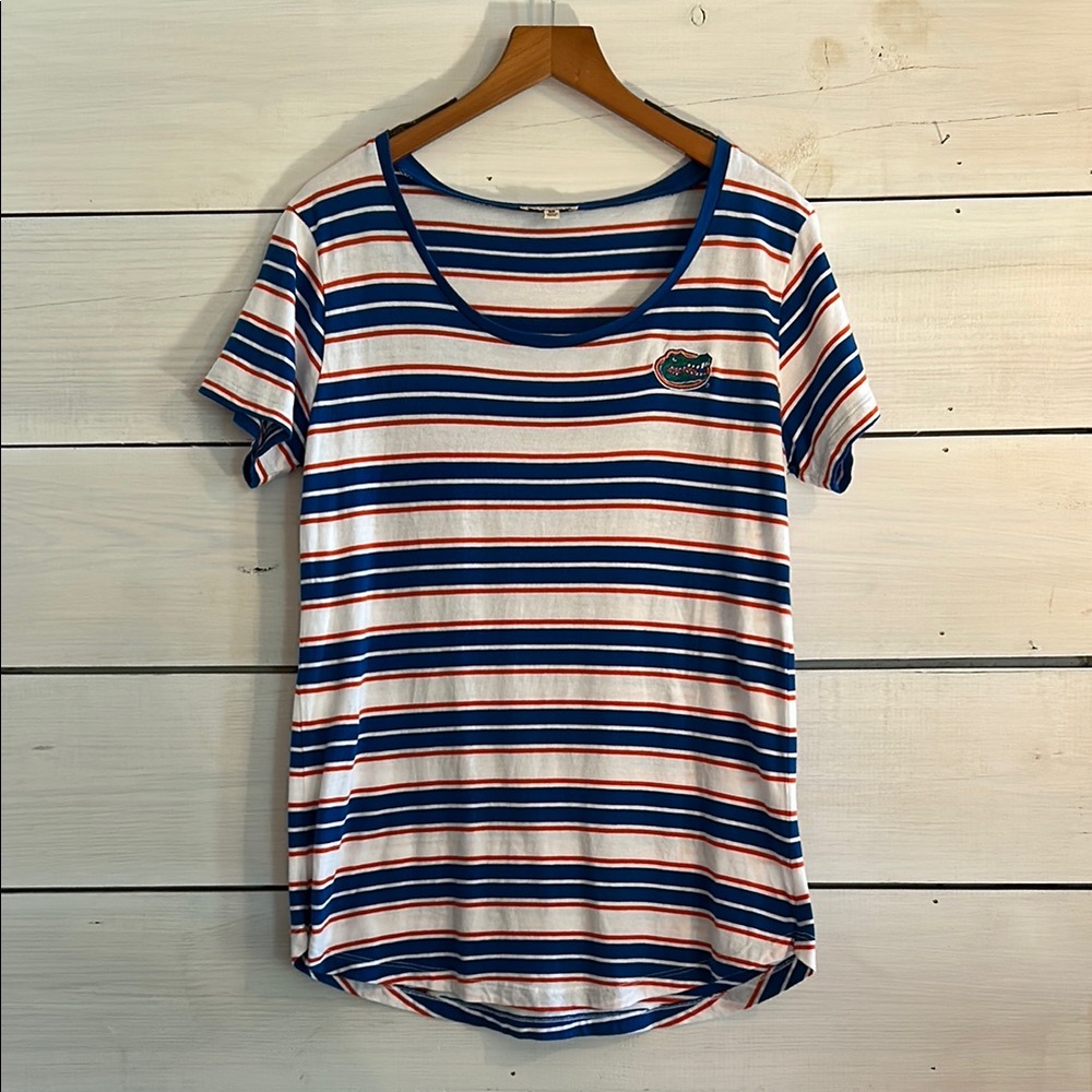 UG Apparel Gators Striped Women's Top with Logo